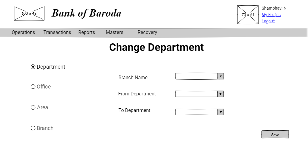 Change Department To Department Create