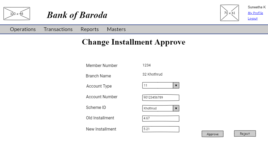 Change Installment Approve