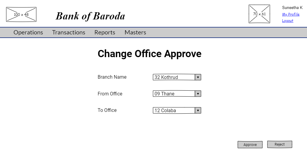 Change office To office Approve