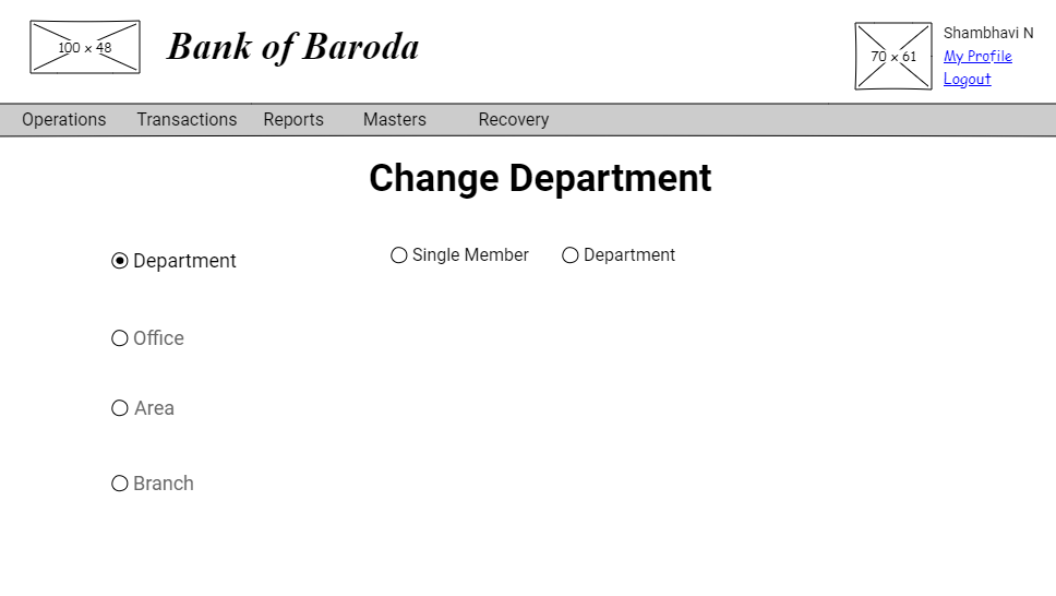 Change Department Create