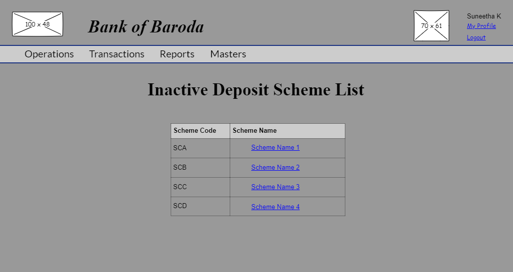 Deposit Scheme Inactive