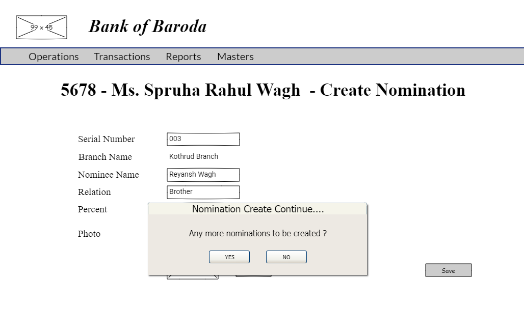 Nomination Create Loop
